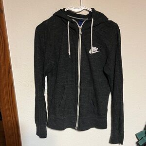 Nike Women’s Charcoal Zip-Up Hoodie
